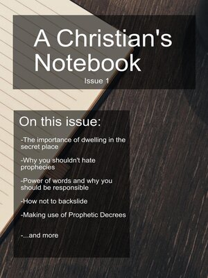 cover image of A Christians Notebook, Issue 1
